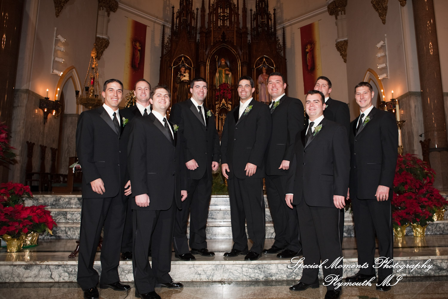 Katie & Mike at St. Patrick Historic Catholic Toledo OH wedding photograph