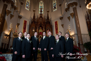 Katie & Mike at St. Patrick Historic Catholic Toledo OH wedding photograph