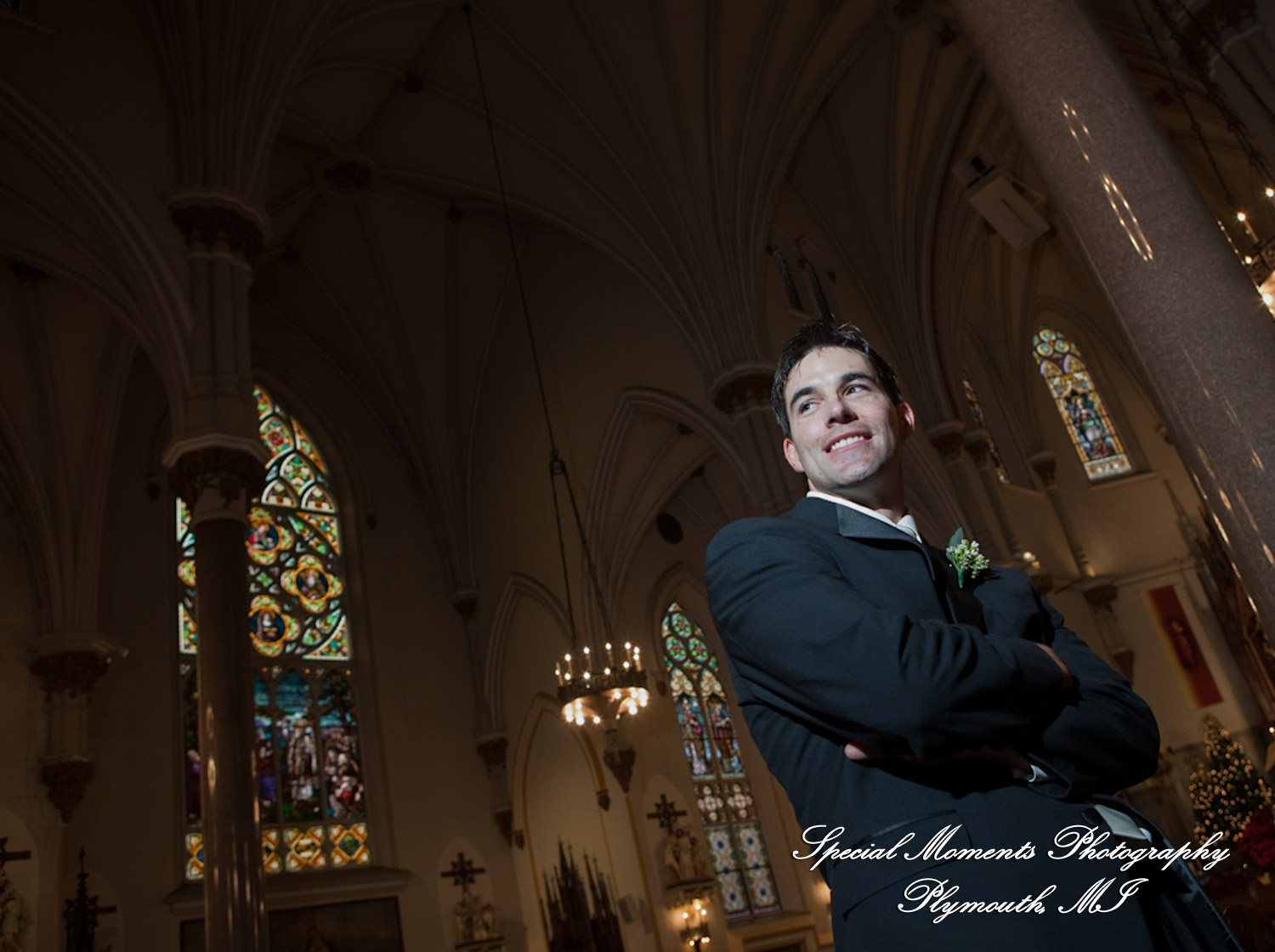 Katie & Mike at St. Patrick Historic Catholic Toledo OH wedding photograph