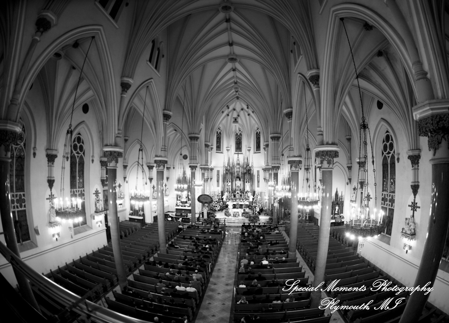 Katie & Mike at St. Patrick Historic Catholic Toledo OH wedding photograph