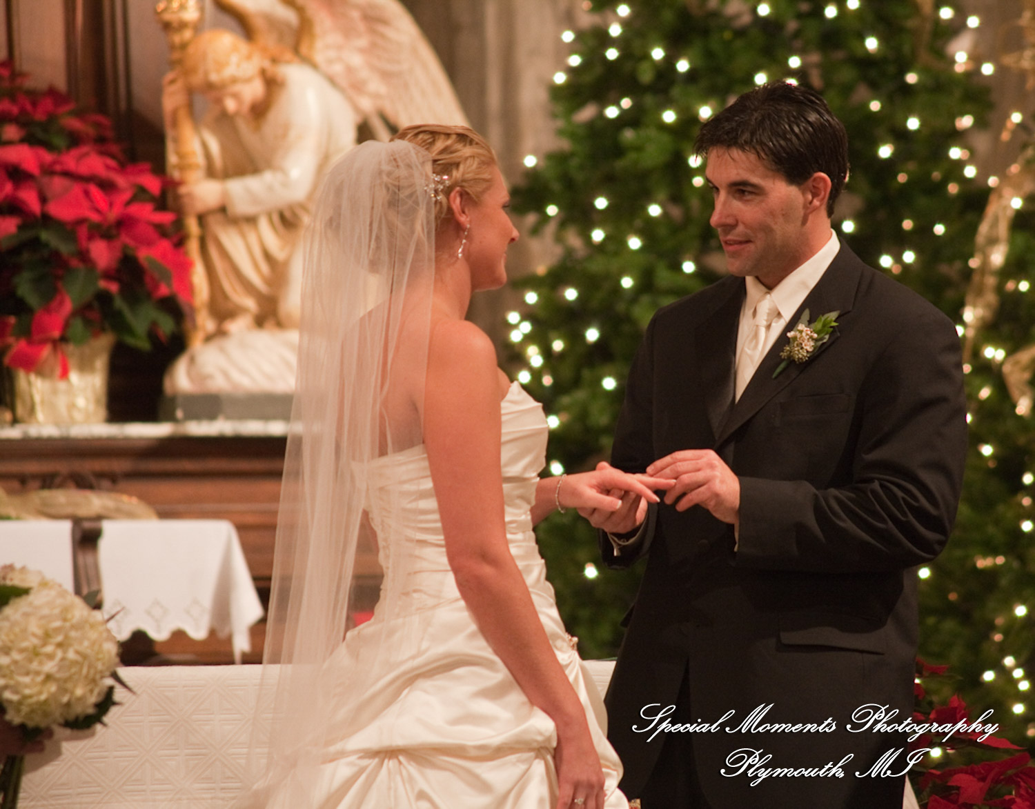 Katie & Mike at St. Patrick Historic Catholic Toledo OH wedding photograph
