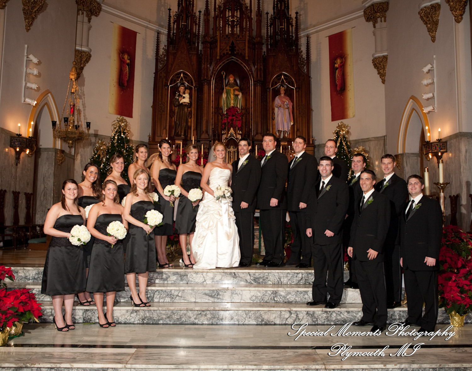 Katie & Mike at St. Patrick Historic Catholic Toledo OH wedding photograph