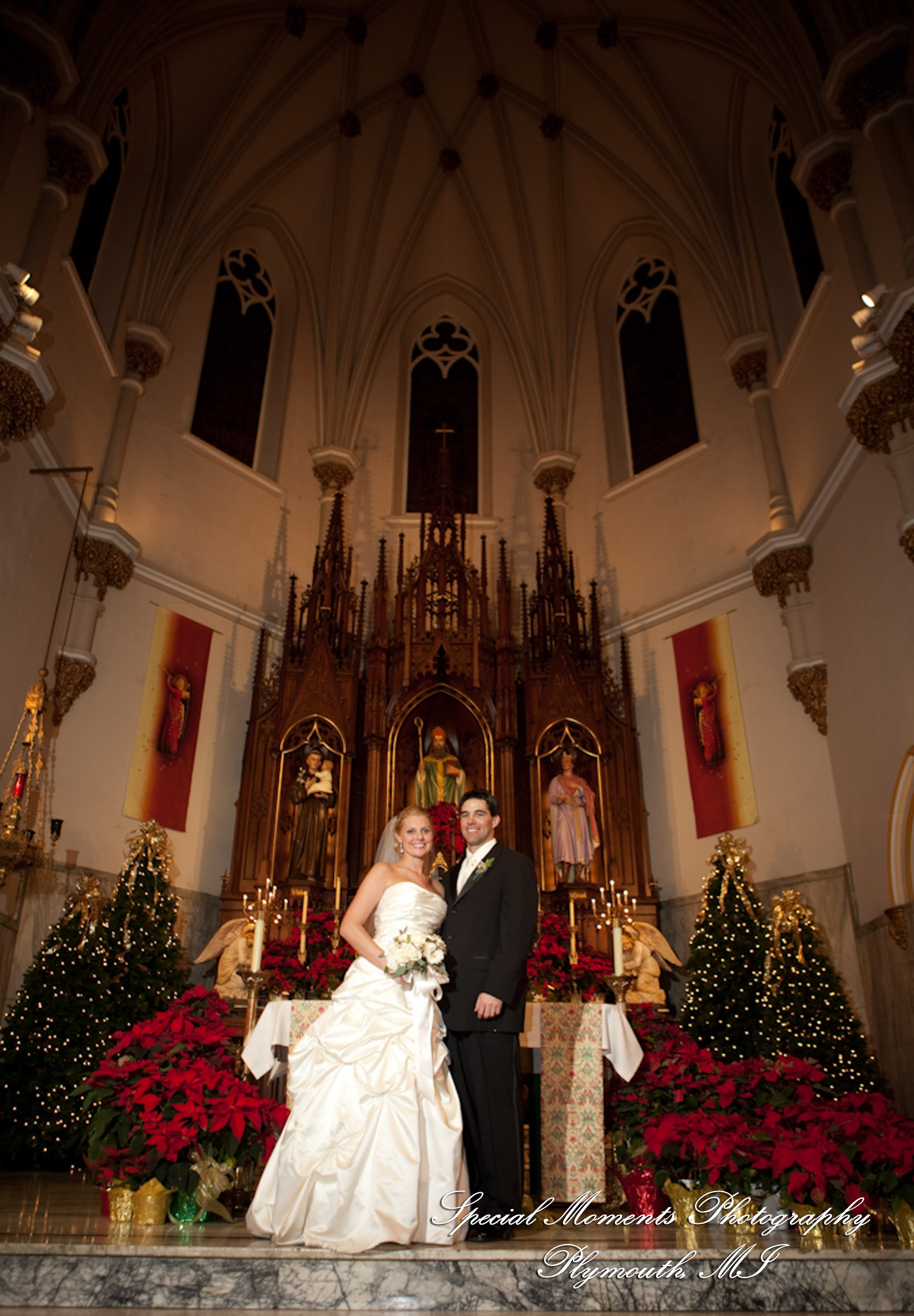 Katie & Mike at St. Patrick Historic Catholic Toledo OH wedding photograph