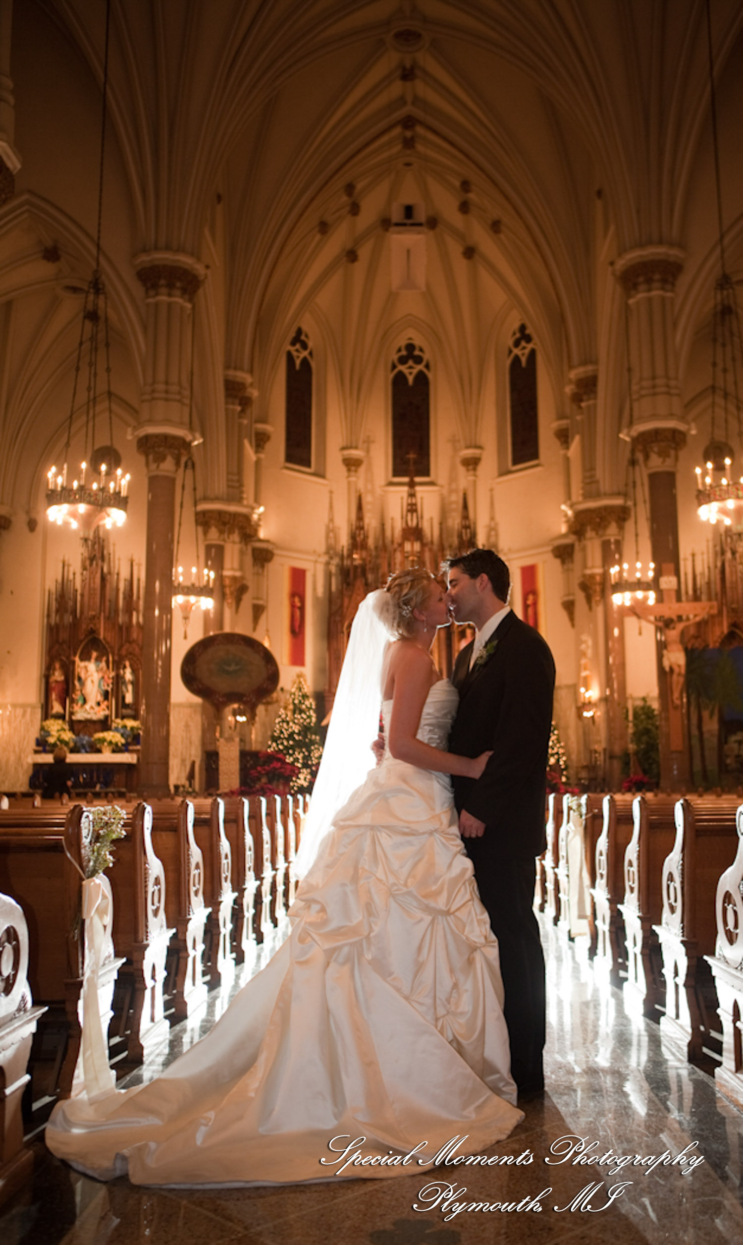 Katie & Mike at St. Patrick Historic Catholic Toledo OH wedding photograph
