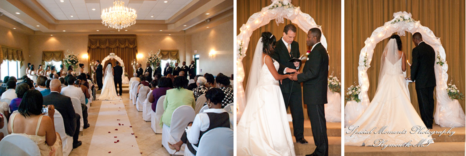 Sericka & Milton at Crystal Gardens Southgate MI wedding photograph