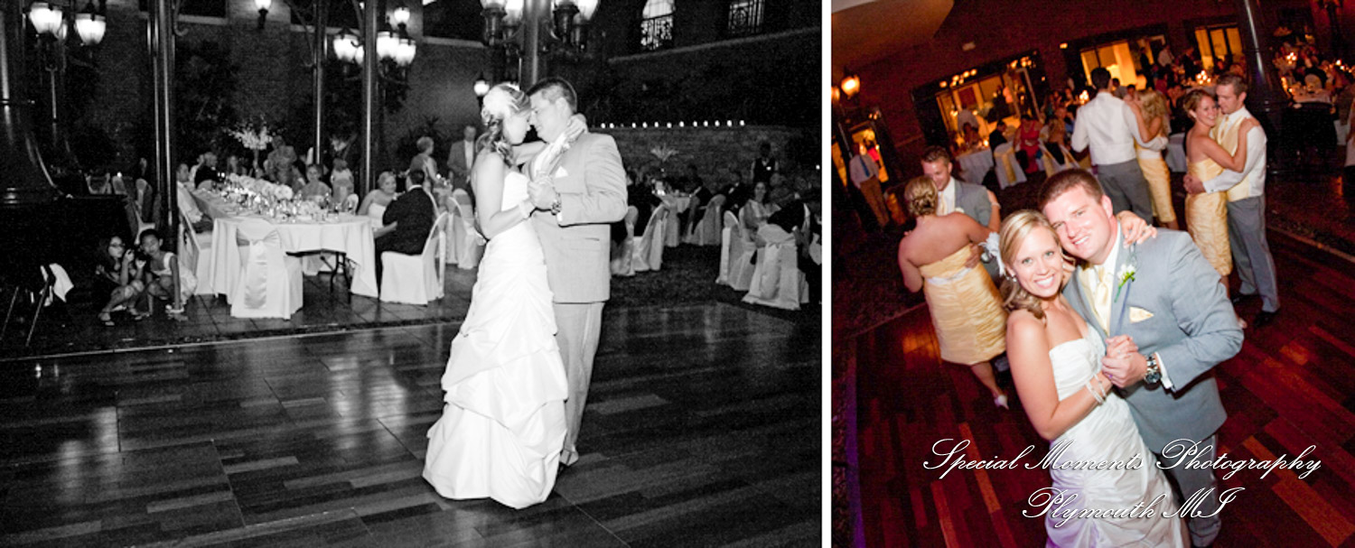 Lindsay & Mike at St. John's Resort Atrium Ballroom Plymouth MI wedding photograph