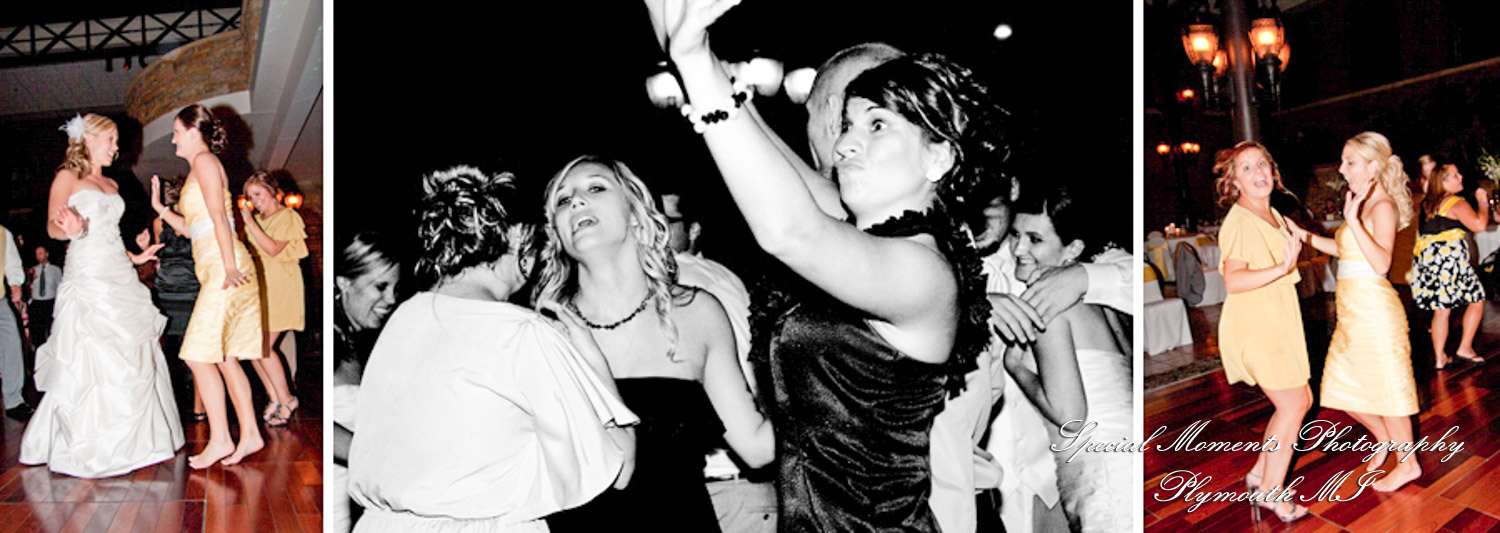 Lindsay & Mike at St. John's Resort Atrium Ballroom Plymouth MI wedding photograph