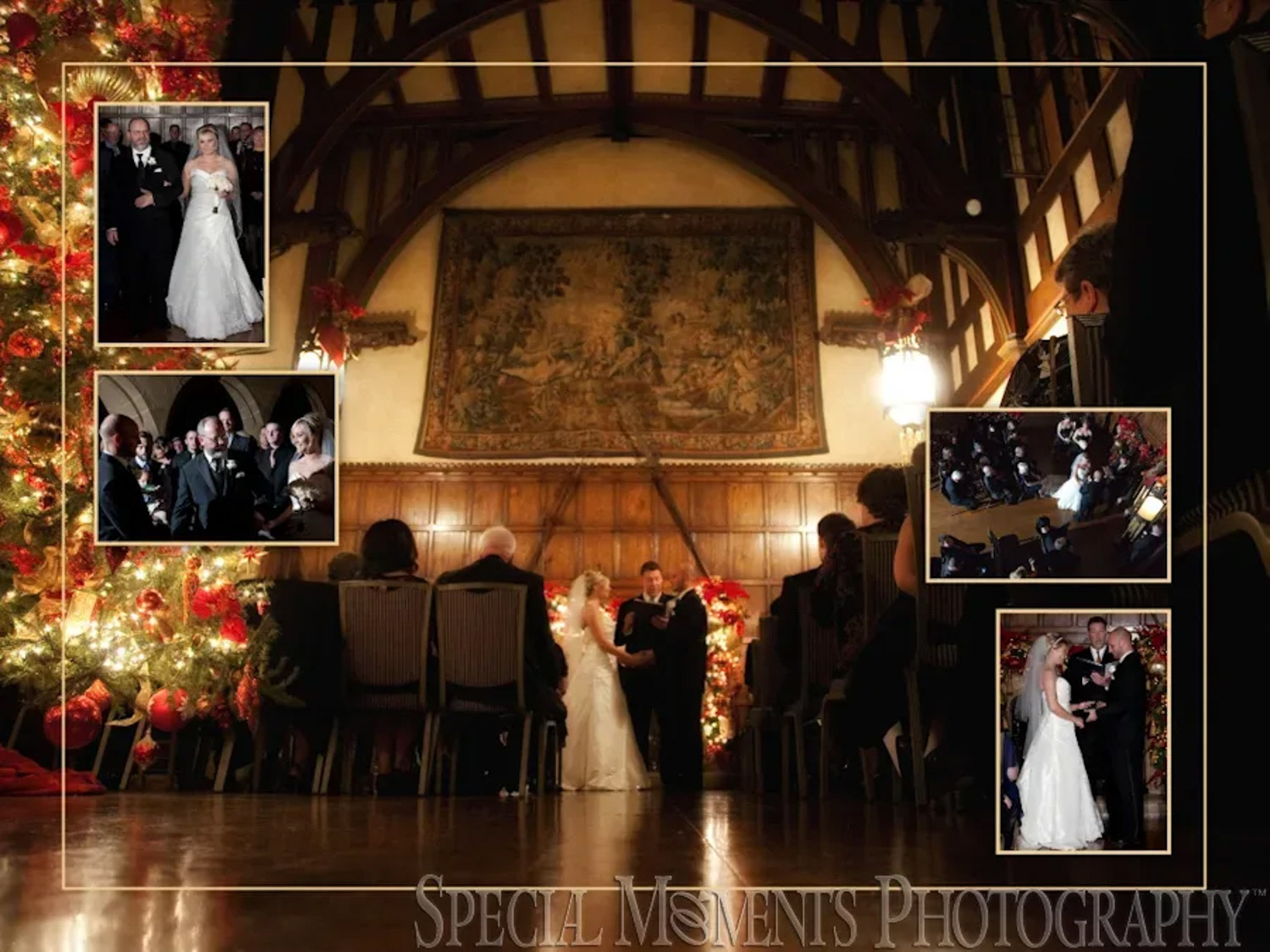 Coffee Table Design - Lou & Brian at Meadow Brook Hall Rochester MI wedding album photograph
