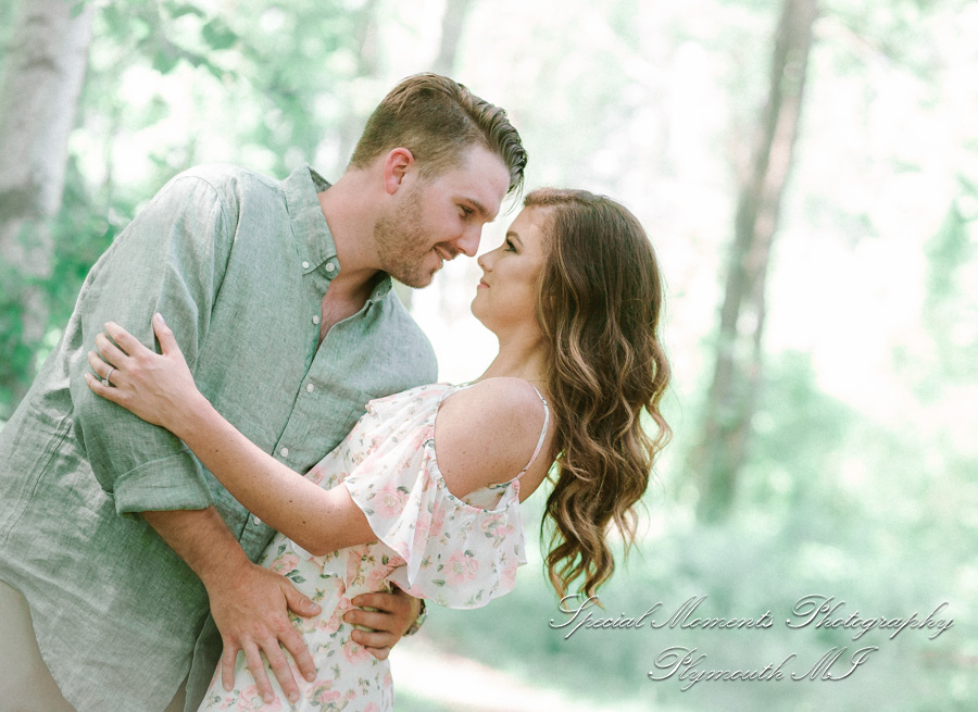 Christie & Tyler at Pontiac Lake State Recreation Area Waterford MI engagement photography