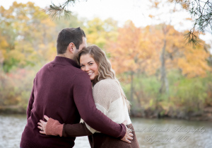 Ashley & Joe at Wilcox Lake Plymouth MI engagement photography