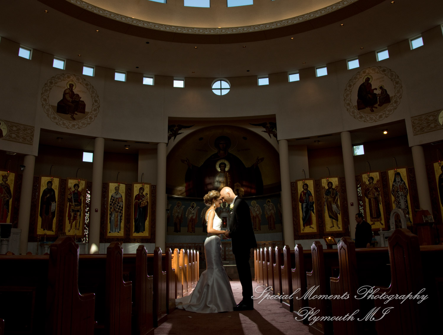 Erika & Mark at St. Nicholas Greek Orthodox Troy wedding photography
