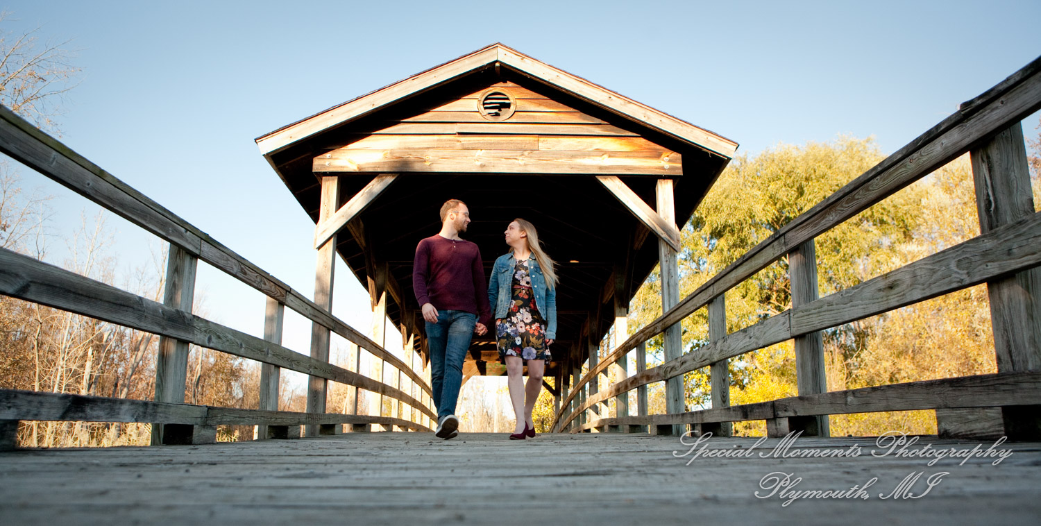Elizabeth & Joe at Robert Long Park Commerce Twp. MI engagement photography