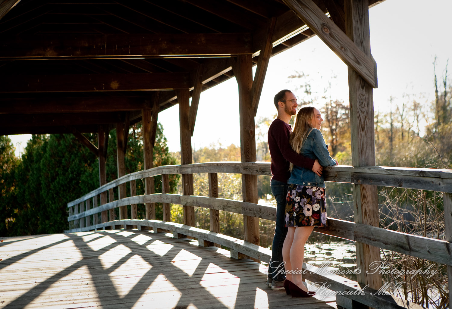 Elizabeth & Joe at Robert Long Park Commerce Twp. MI engagement photography