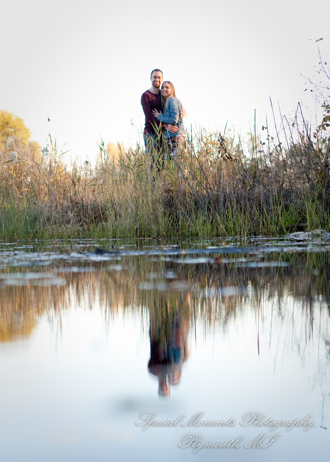 Elizabeth & Joe at Robert Long Park Commerce Twp. MI engagement photography