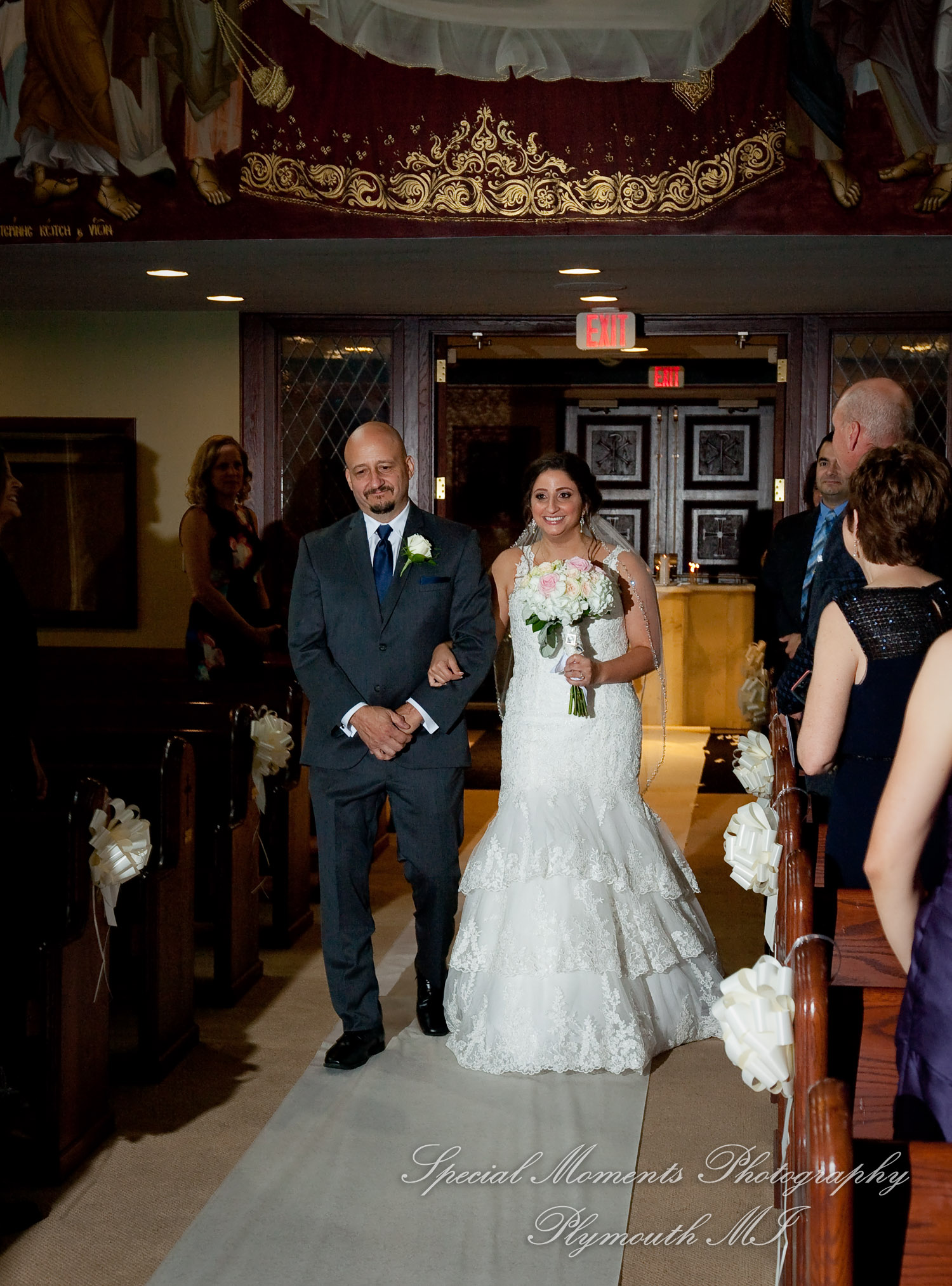 Stefanie & David at St. John Greek Orthodox Sterling Hts. MI wedding photography