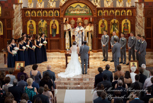 Stefanie & David at St. John Greek Orthodox Sterling Hts. MI wedding photography