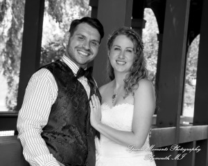 Sydney & John at Ford Field Park Bridge Dearborn MI wedding photography