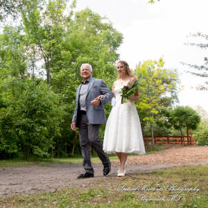 Sydney & John at Ford Field Park Bridge Dearborn MI wedding photography