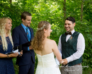 Sydney & John at Ford Field Park Bridge Dearborn MI wedding photography