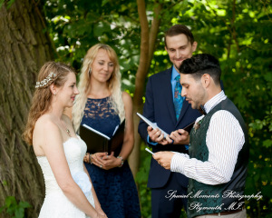 Sydney & John at Ford Field Park Bridge Dearborn MI wedding photography