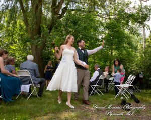 Sydney & John at Ford Field Park Bridge Dearborn MI wedding photography