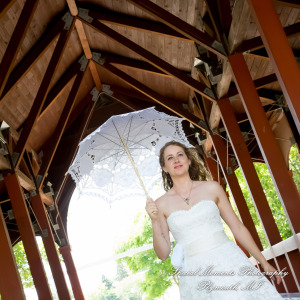 Sydney & John at Ford Field Park Bridge Dearborn MI wedding photography