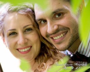 Sydney & John at Ford Field Park Bridge Dearborn MI wedding photography