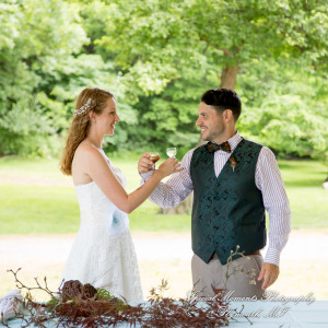 Sydney & John at Ford Field Park Bridge Dearborn MI wedding photography