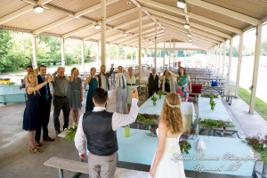 Sydney & John at Ford Field Park Bridge Dearborn MI wedding photography