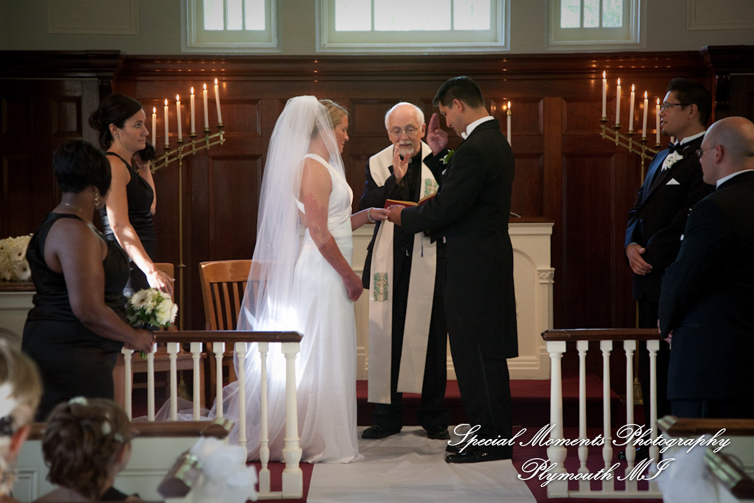 Chris & Shanyn at Martha-Mary Chapel Greenfield Village Dearborn MI wedding photograph