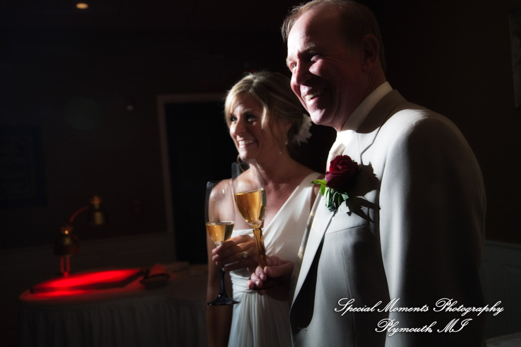 Pete & Paula at Fiamma Grill Plymouth MI wedding photograph