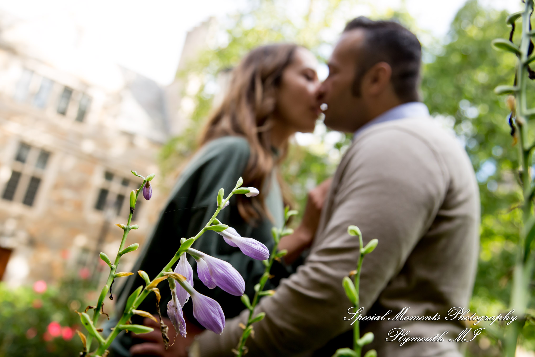Melissa & Eric at Law Quad Ann Arbor MI engagement photography