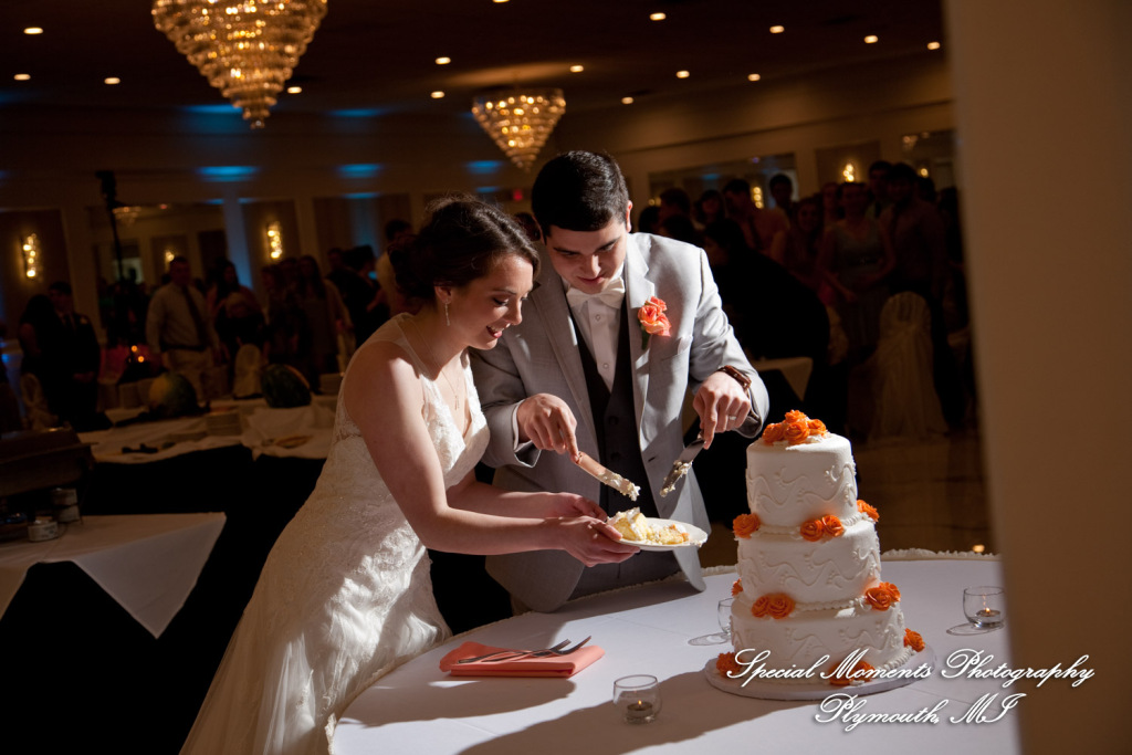 Amy & Alexander at Barrister Garden St. Clair Shores MI wedding photograph