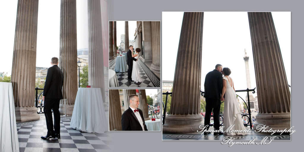 Coffee Table Design - Randy & Ashley at National Gallery London England wedding Album Design photograph