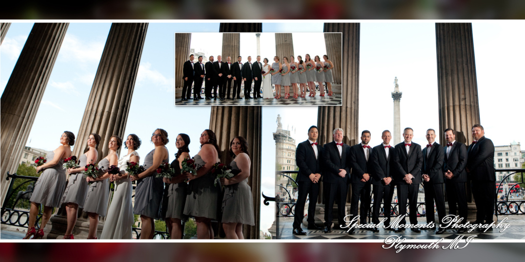 Coffee Table Design - Randy & Ashley at National Gallery London England wedding Album Design photograph