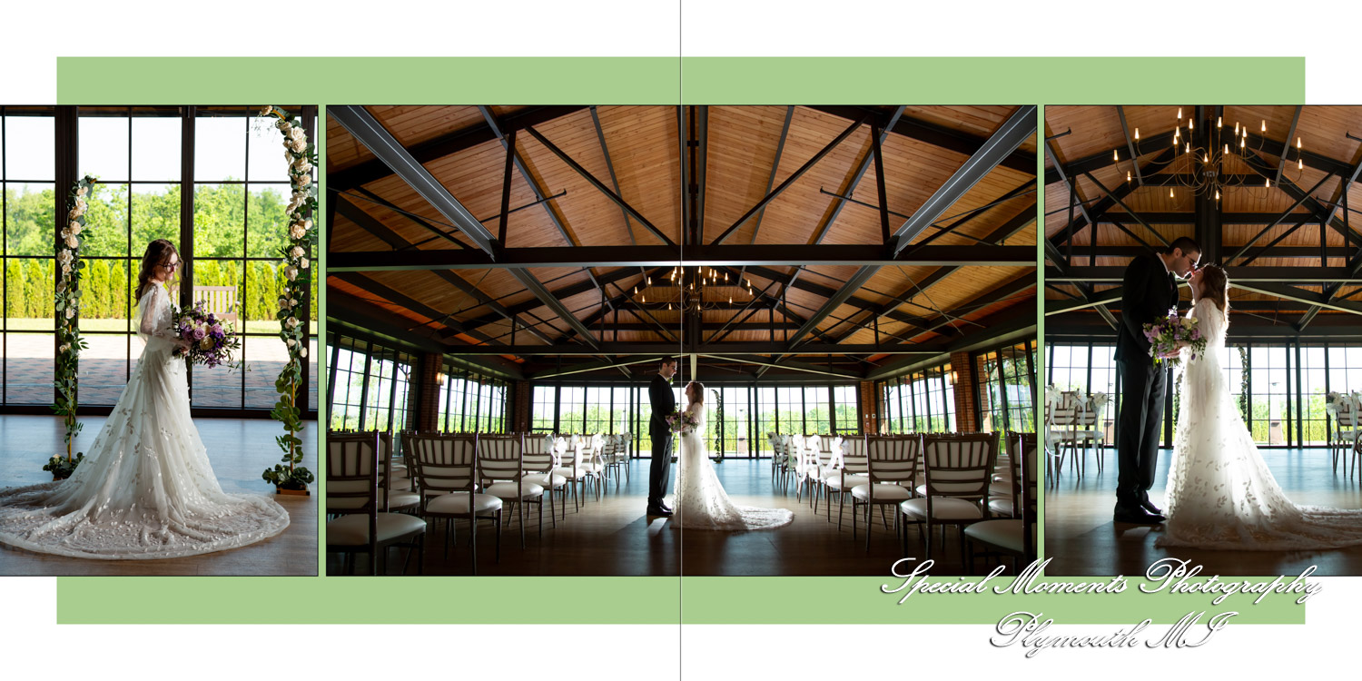 Fine Art Classic Design - Allison & Raza at St. John Resort Garden Pavilion Plymouth MI wedding photography