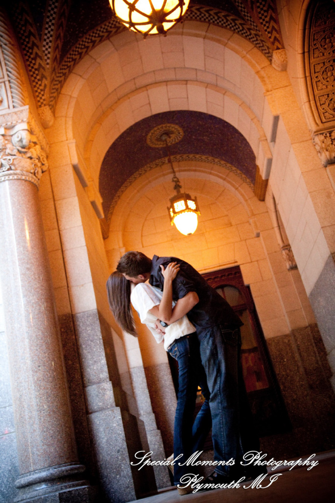 5 Star - Diana & Kyle at Downtown Detroit engagement photograph