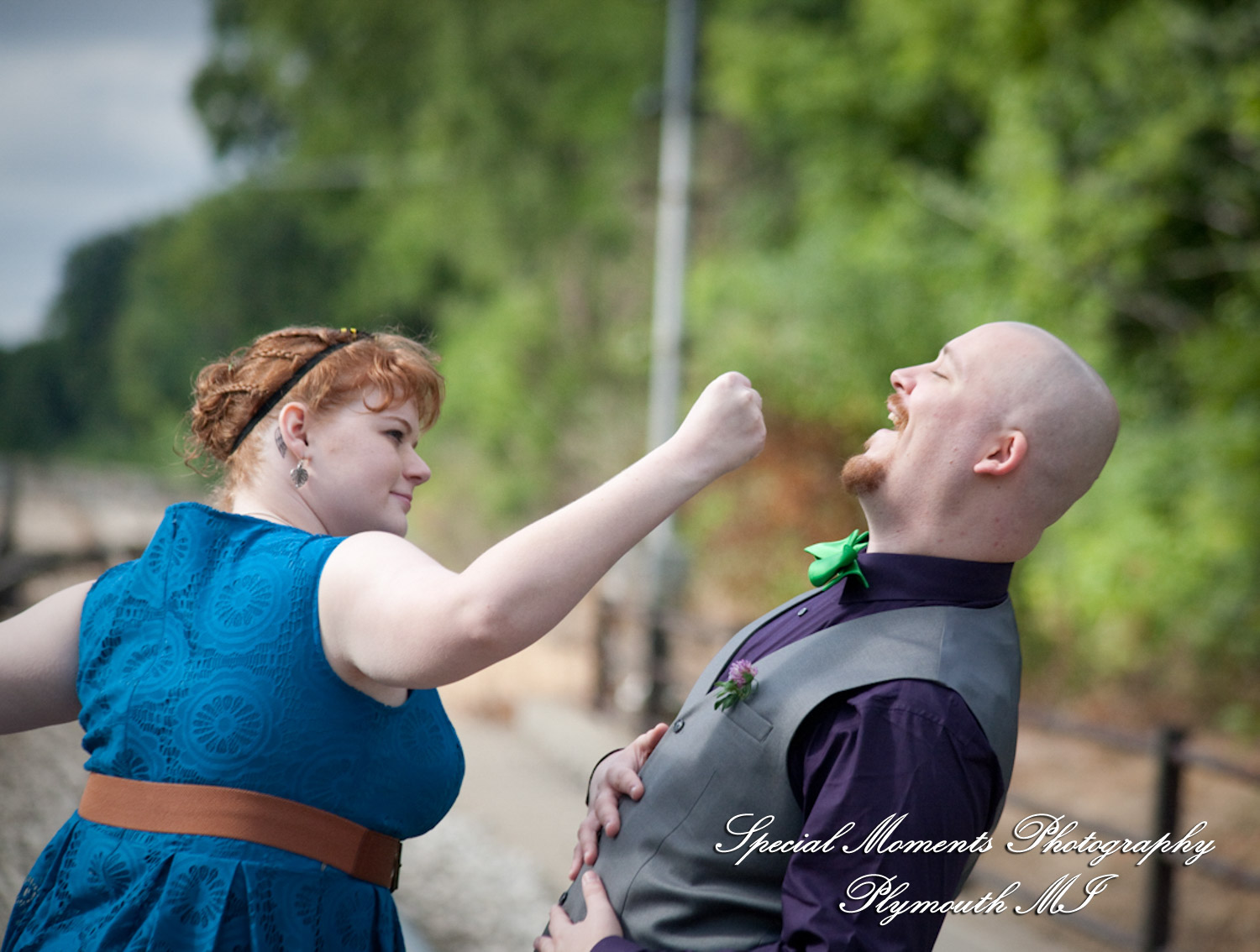 Sara & Andrew at Wilcox Lake Park Plymouth MI engagement photography