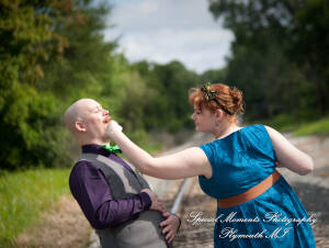 Sara & Andrew at Wilcox Lake Park Plymouth MI engagement photography